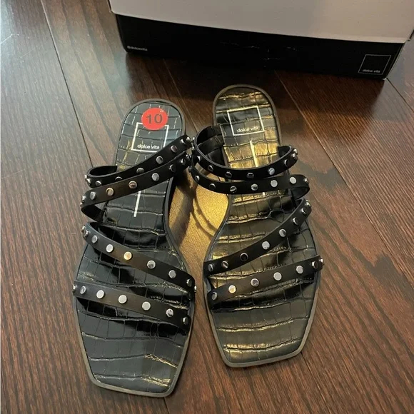 Black studded Dolce Vita sandals - Picture 5 of 5